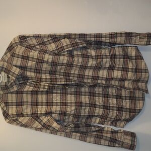 Plaid Button-Up Shirt